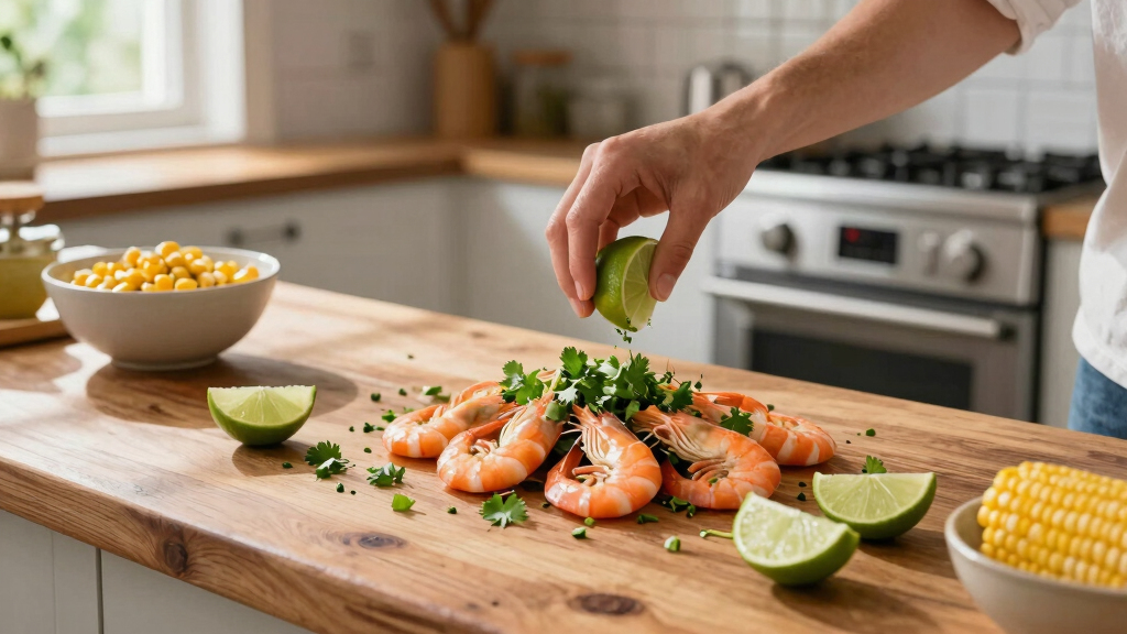 Cilantro-Lime Shrimp With Corn