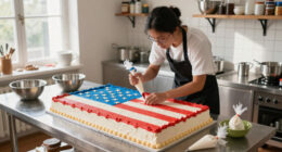 Martha's Giant Flag Cake Served 250 Guests—Here's How to Make It Yourself