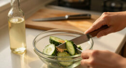 Cucumber Salad With Sesame And Rice Vinegar