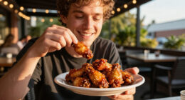 Sam Smith Loves Hooters Chicken Wings