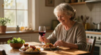 Centenarian Tullia Of Busto Arsizio Cooks And Drinks Wine At Lunch