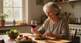 Centenarian Tullia Of Busto Arsizio Cooks And Drinks Wine At Lunch