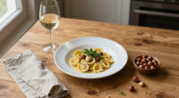 Gnocchi Di Erbette Al Burro, Speck E Nocciole