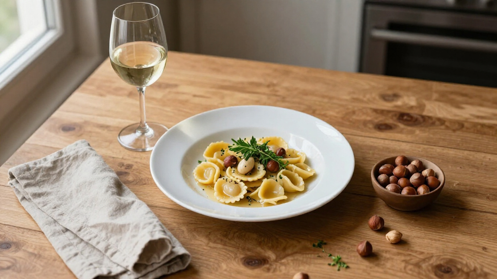 Gnocchi Di Erbette Al Burro, Speck E Nocciole