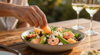 Panzanella With Shrimp, Melon, Avocado, And Feta Gains Popularity