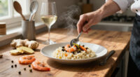 Risotto Con Gamberi, Zenzero E Capperi