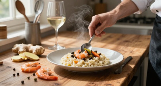 Risotto Con Gamberi, Zenzero E Capperi