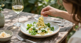 Spaghetti Freddi Alla Crema Di Lattuga