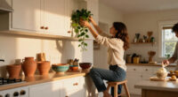 11 Clever Ideas For What To Do With The Awkward Space Above Kitchen Cabinets