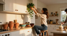 11 Clever Ideas For What To Do With The Awkward Space Above Kitchen Cabinets