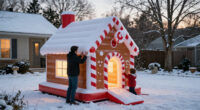 Amazon’s Selling A Giant Inflatable Gingerbread House That’ll Turn Your Yard Into Candy Land