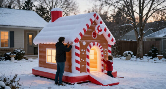 Amazon’s Selling A Giant Inflatable Gingerbread House That’ll Turn Your Yard Into Candy Land